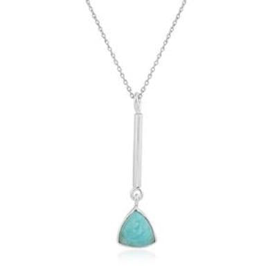 925 Silver Amazonite Necklace jewelry wholesale supplier